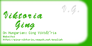 viktoria ging business card